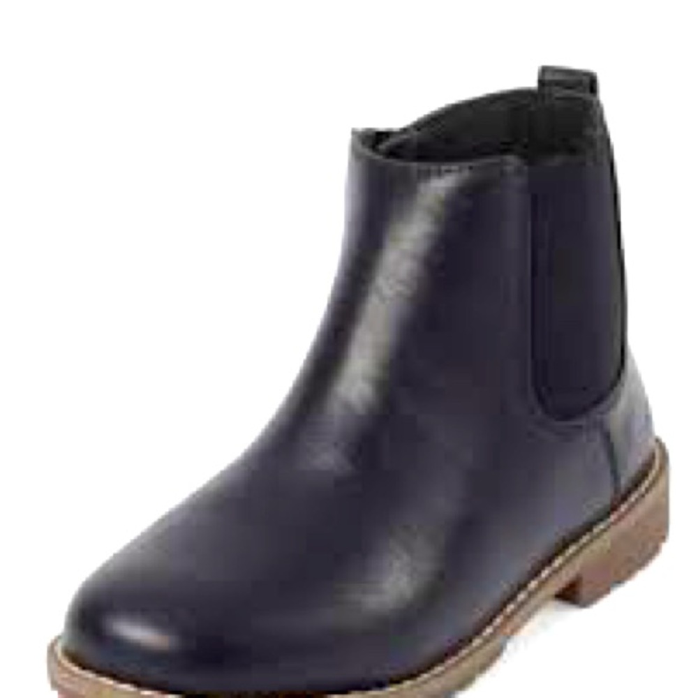 Boys Faux Leather Boots (Signs Of Wear)
